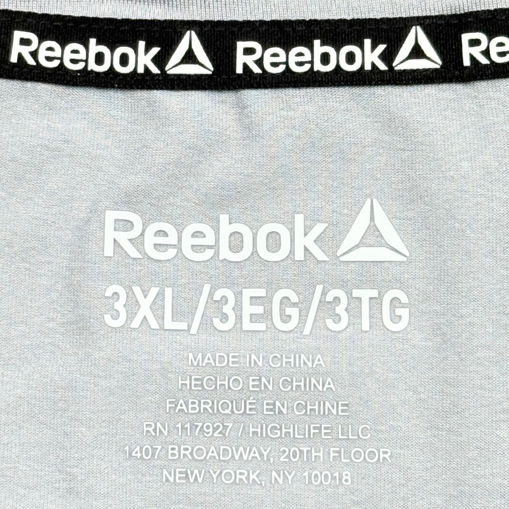 Reebok Men's Short Sleeve Classic Light Grey Graphic Logo T-Shirt Size 3XL NWT - Picture 8 of 11